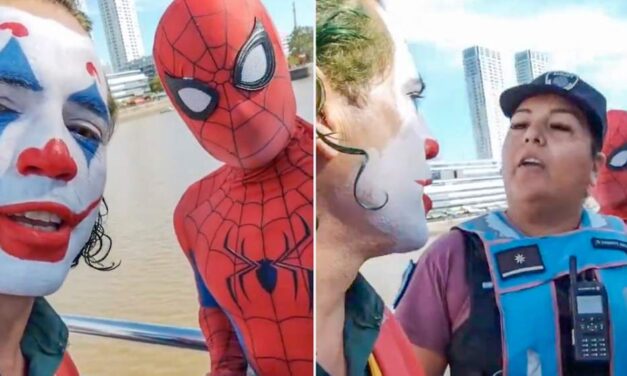 BUENOS AIRES: VIDEO: Detienen al «Joker argentino» por pelear con «Spider-Man»