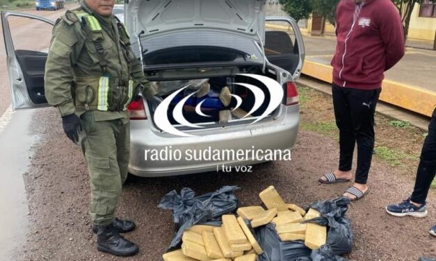 EN GANCEDO: Chaco: trasladaba en su auto más de 162 kilos de droga y fue detenido