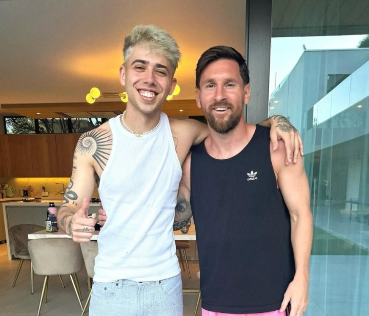 Lionel Messi le cumplió el sueño a Luck Ra: la emoción del cantante