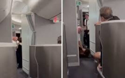 Incidente en un vuelo: una pasajera intentó ingresar a la cabina del piloto y fue «tackleada»