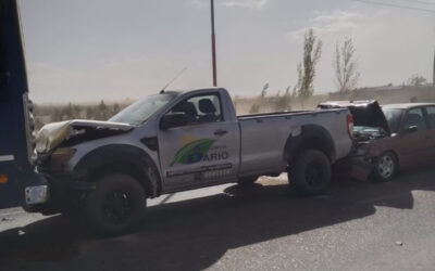 El viento zonda provocó un múltiple choque en la Ruta 24 de Mendoza