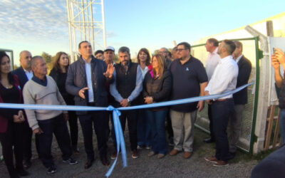 En Libres, Valdés inauguró red de agua potable y recorrió repavimentación de la Ruta 117