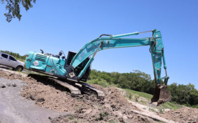 La Provincia avanza con obras pluviales en el acceso al Perichón, para beneficio de los vecinos