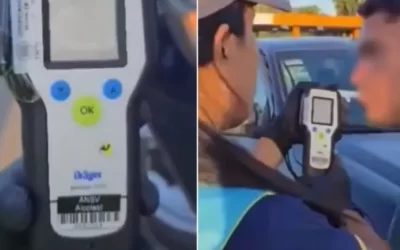 Un policía manejaba borracho con toda su familia a bordo: salían de vacaciones en el patrullero