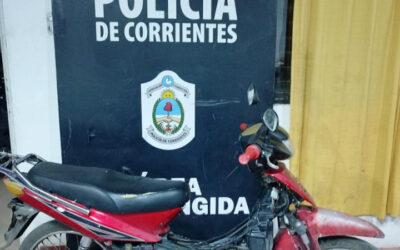 Secuestran una motocicleta con el tambor de ignición violentado en Corrientes